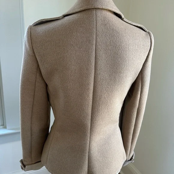 PRADA Blazer size 44 US4 Virgin Wool Camel